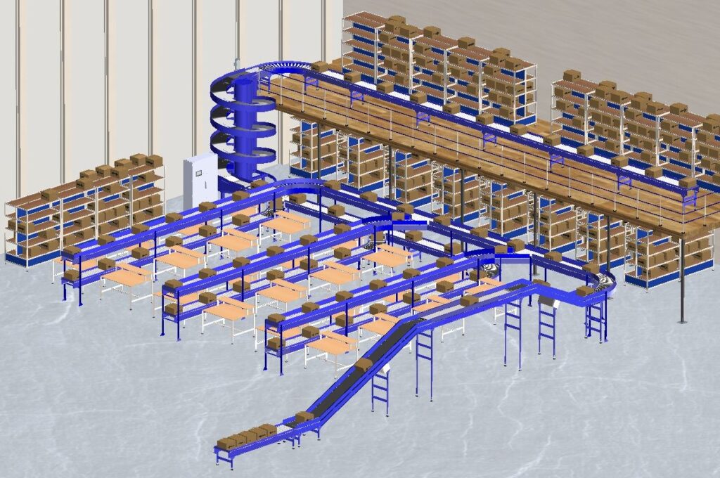 Warehouse Conveyor Belt, Conveyor System